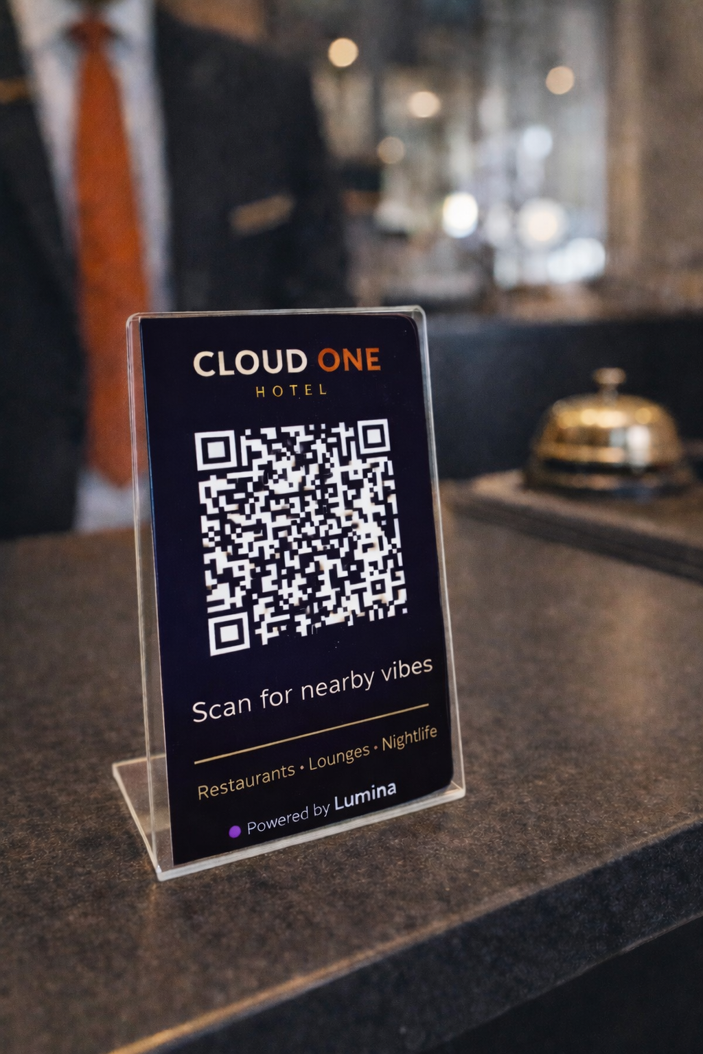 Lumina hotel QR card